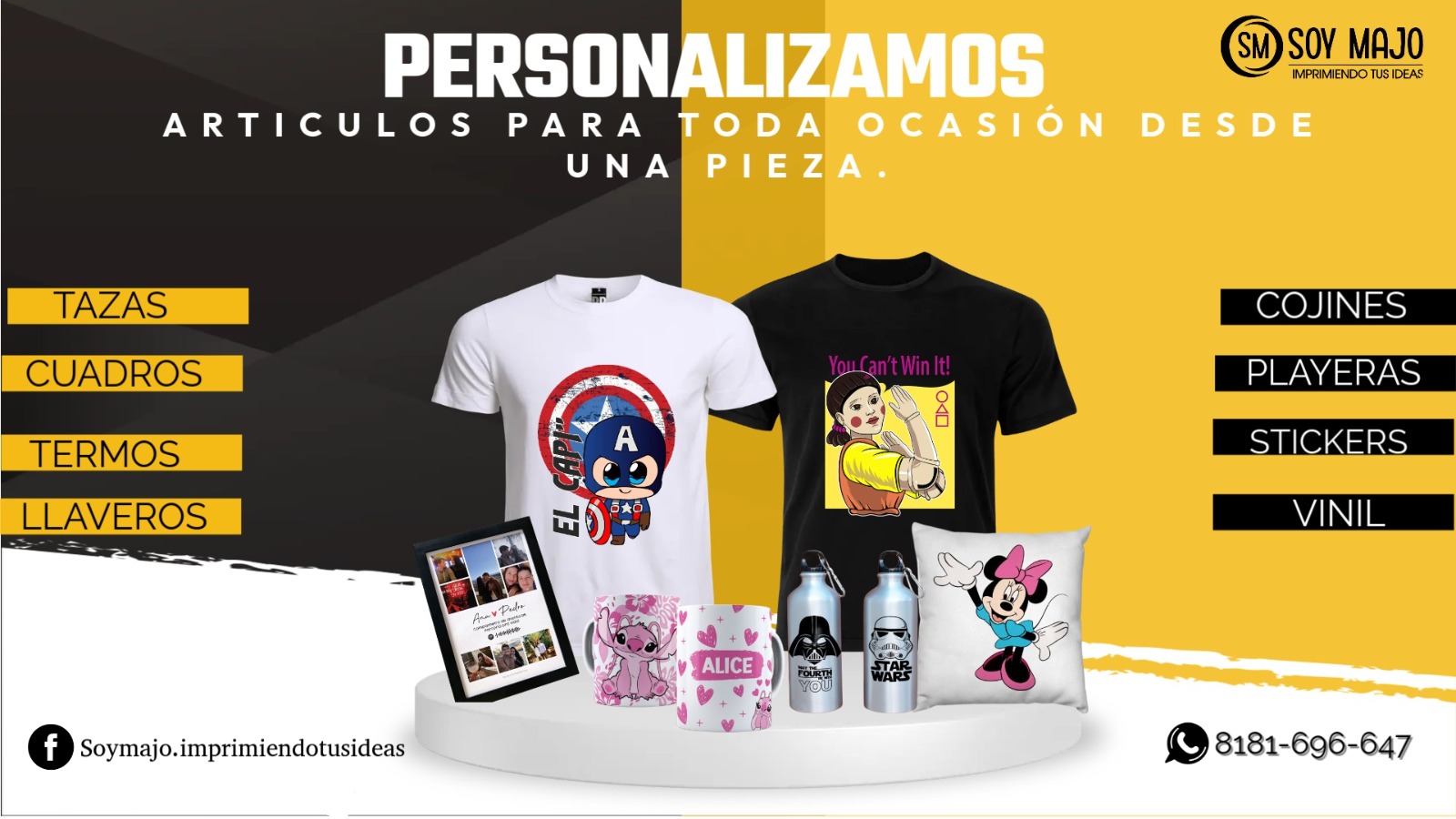 Banner de MAJO imprimiendo tus ideas